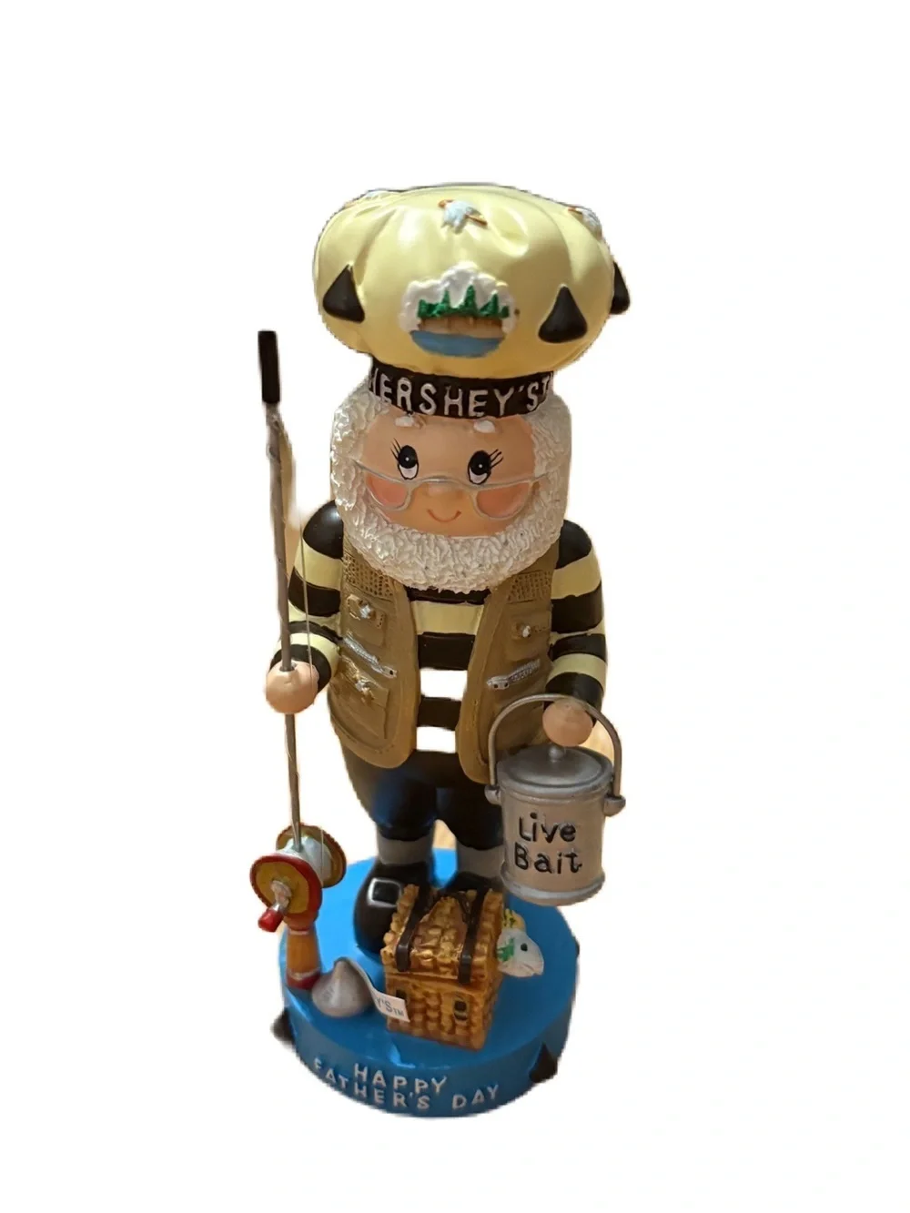 Happy Father’s Day Hershey’s Chocolate World Figure Fishing Elf Gnome